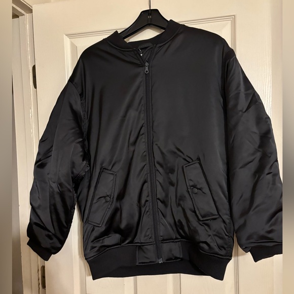 Off line by Aerie black aviator jacket new New - Picture 1 of 3